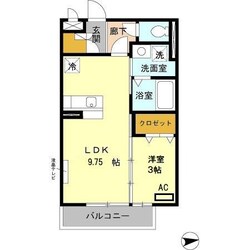 川原町駅 徒歩8分 3階の物件間取画像